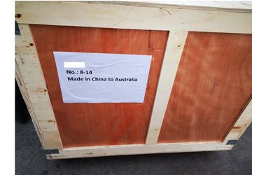 Sent 14 pallets of goods to our Australian customers